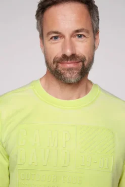 Herren CAMP DAVID & SOCCX Sweatshirt mit Prägedruck poison ivy
