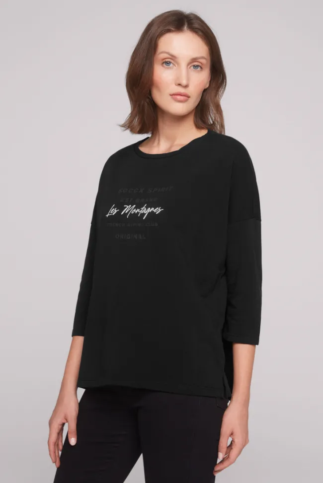 Damen CAMP DAVID & SOCCX Sweatshirt mit tonigen Rubber Prints