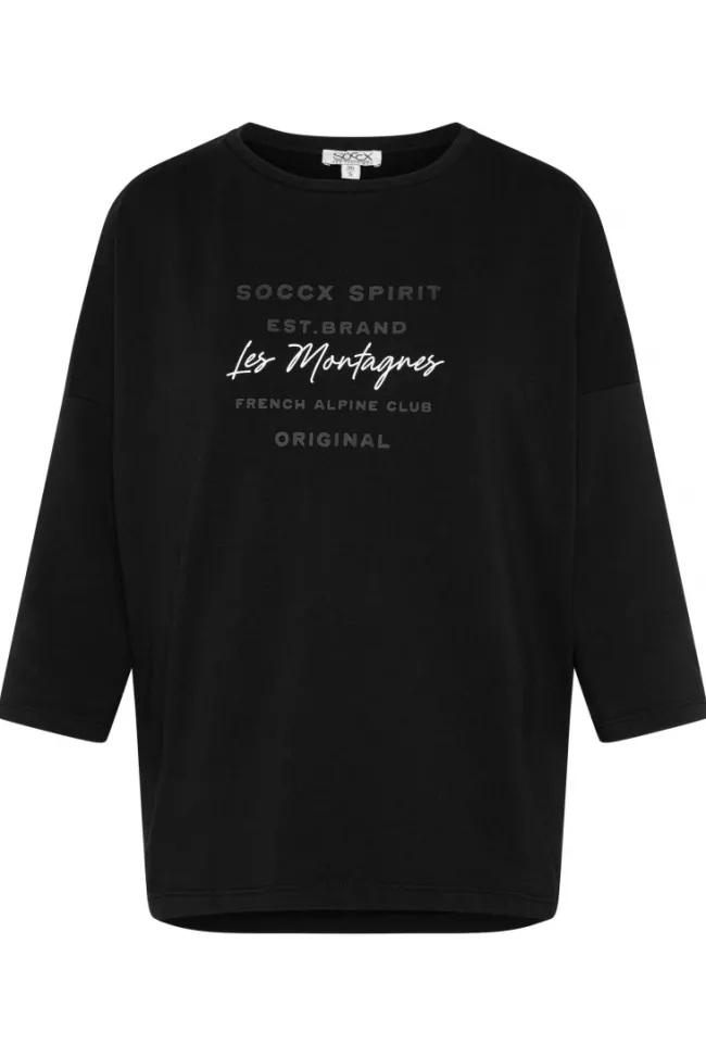 Damen CAMP DAVID & SOCCX Sweatshirt mit tonigen Rubber Prints