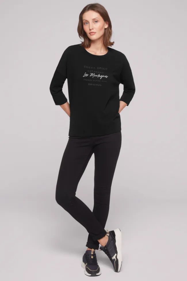 Damen CAMP DAVID & SOCCX Sweatshirt mit tonigen Rubber Prints