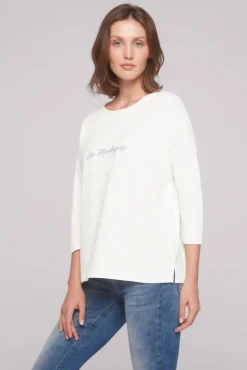 Damen CAMP DAVID & SOCCX Sweatshirt mit tonigen Rubber Prints