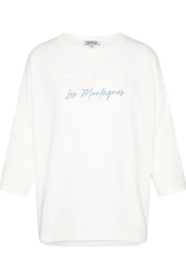 Damen CAMP DAVID & SOCCX Sweatshirt mit tonigen Rubber Prints