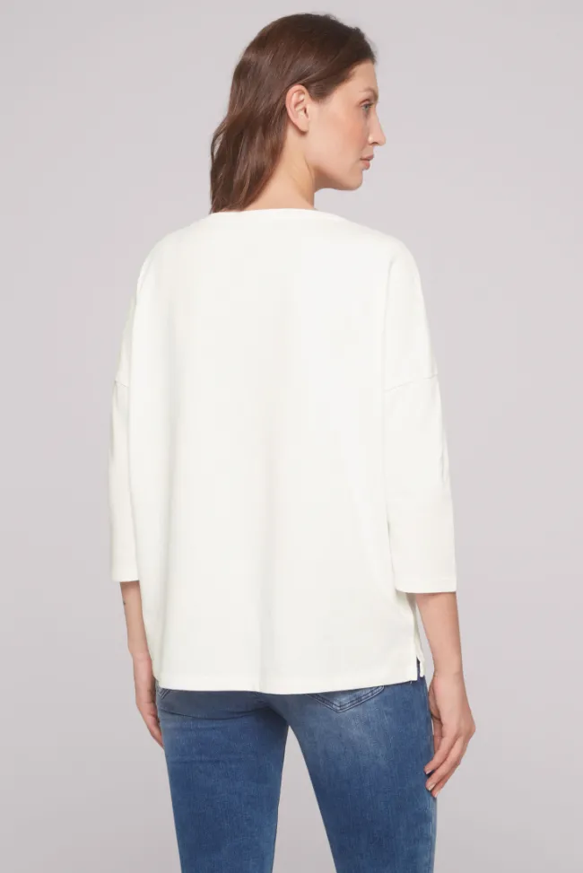 Damen CAMP DAVID & SOCCX Sweatshirt mit tonigen Rubber Prints