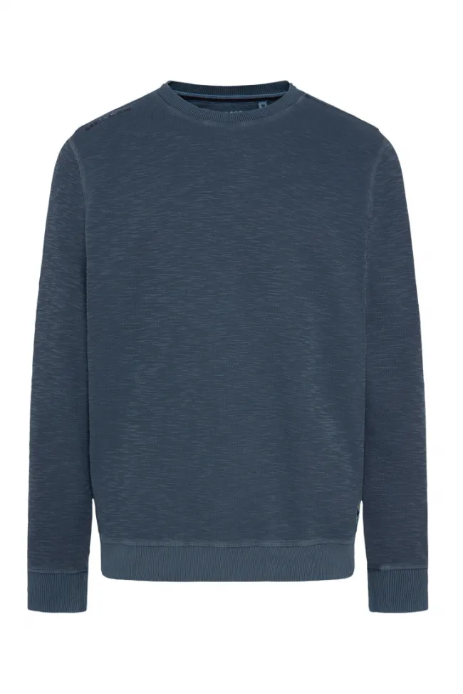 Herren CAMP DAVID & SOCCX Sweatshirt mit Used-Waschung blue navy