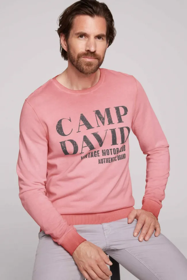 Herren CAMP DAVID & SOCCX Sweatshirt mit Vintage Print
