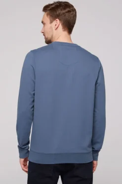 Herren CAMP DAVID & SOCCX Sweatshirt mit Wording Print blue haze | S