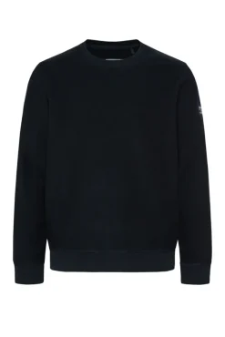 Herren CAMP DAVID & SOCCX Sweatshirt Reversed mit Patch-Print blue navy