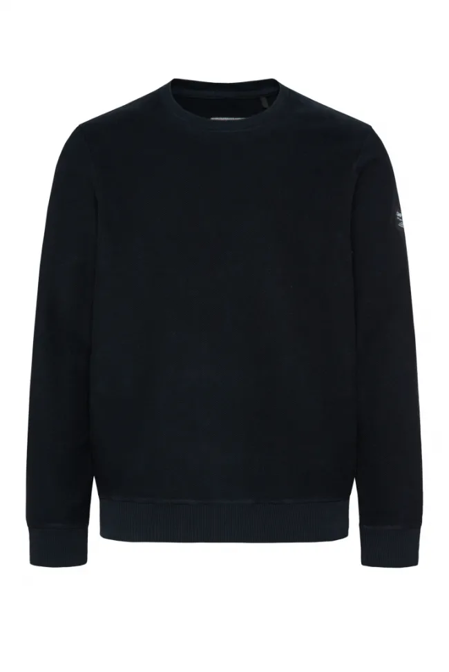 Herren CAMP DAVID & SOCCX Sweatshirt Reversed mit Patch-Print blue navy