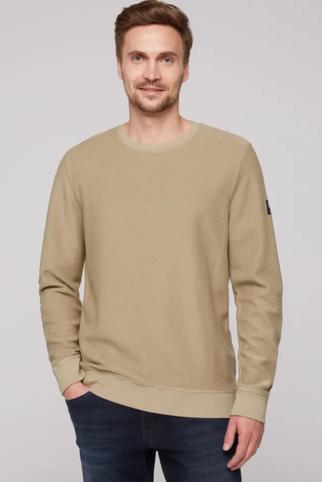 Herren CAMP DAVID & SOCCX Sweatshirt Reversed mit Patch-Print