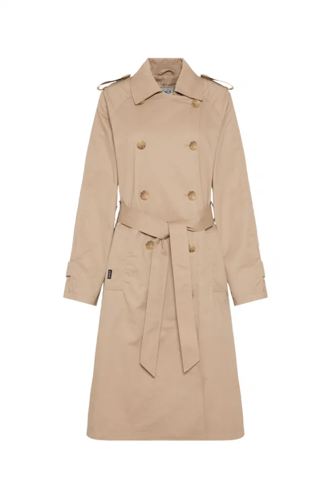 Damen CAMP DAVID & SOCCX Trenchcoat mit Bindegürtel dark stone beige