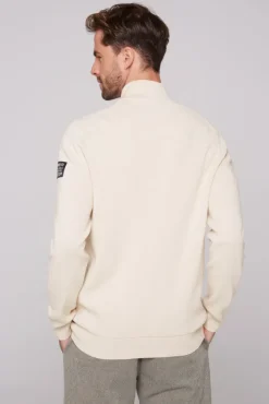 Herren CAMP DAVID & SOCCX Troyer-Pullover mit Zipper-Detail