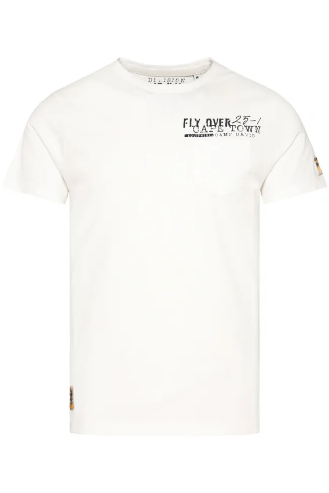 Herren CAMP DAVID & SOCCX T-Shirt mit Brusttasche und Rücken-Artwork