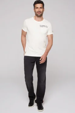 Herren CAMP DAVID & SOCCX T-Shirt mit Brusttasche und Rücken-Artwork