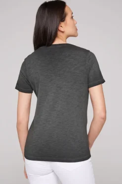 Damen CAMP DAVID & SOCCX T-Shirt mit Folienprint