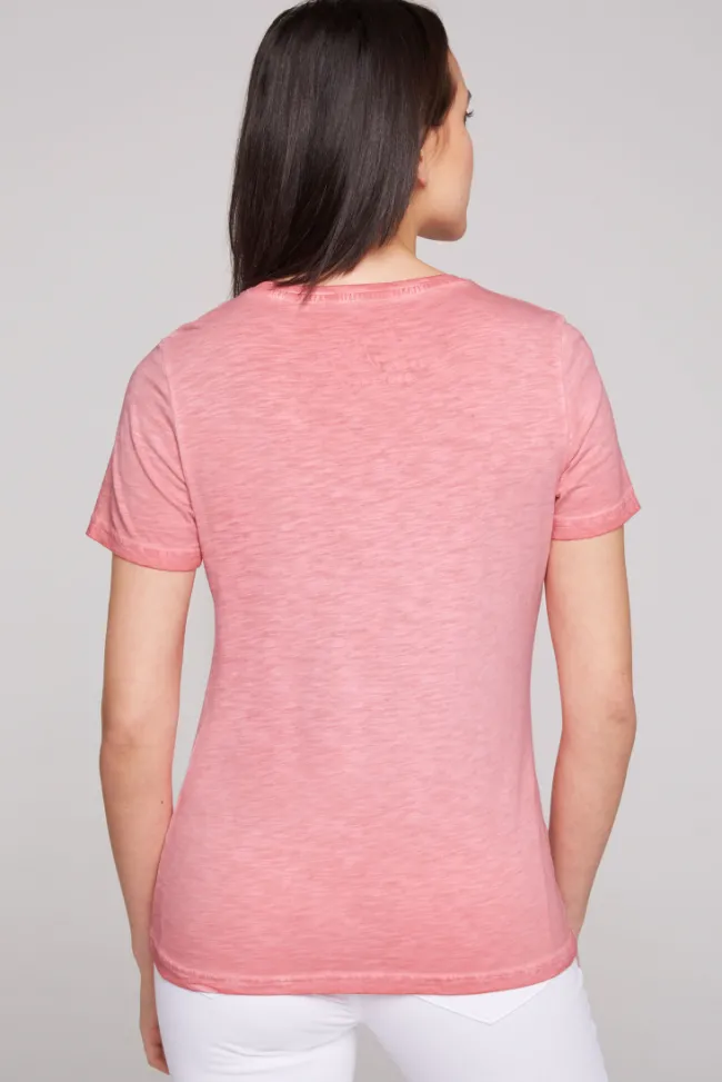 Damen CAMP DAVID & SOCCX T-Shirt mit Folienprint