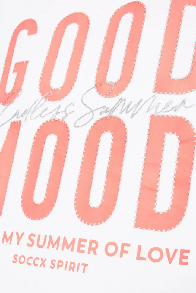 Damen CAMP DAVID & SOCCX T-Shirt mit Glitter-Puff-Print