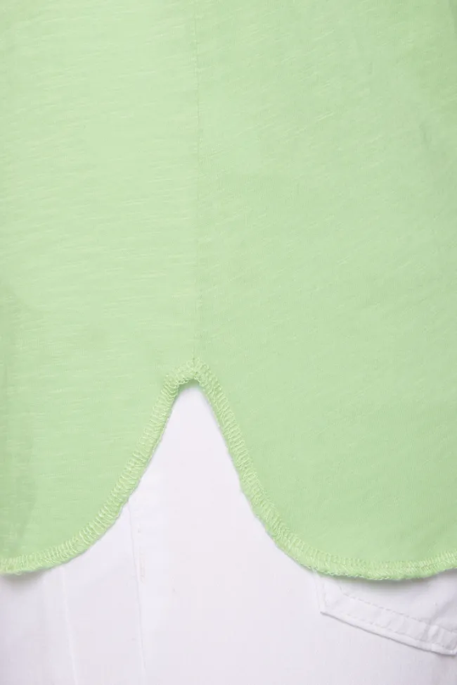 Damen CAMP DAVID & SOCCX T-Shirt mit Pailletten-Artwork light green