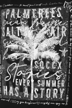 Damen CAMP DAVID & SOCCX T-Shirt mit Pailletten-Artwork