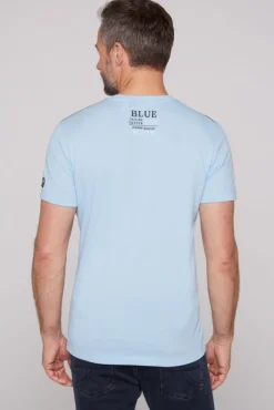 Herren CAMP DAVID & SOCCX T-Shirt mit Photoprint summer blue