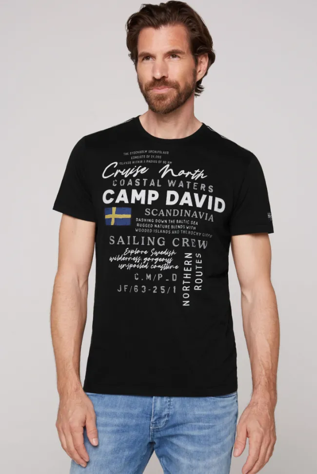 Herren CAMP DAVID & SOCCX T-Shirt mit Print Artwork