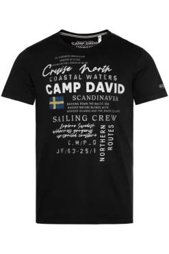 Herren CAMP DAVID & SOCCX T-Shirt mit Print Artwork