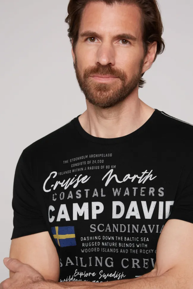 Herren CAMP DAVID & SOCCX T-Shirt mit Print Artwork