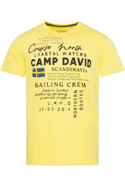 Herren CAMP DAVID & SOCCX T-Shirt mit Print Artwork light lime