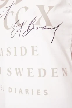 Damen CAMP DAVID & SOCCX T-Shirt mit V-Ausschnitt und Wording Print