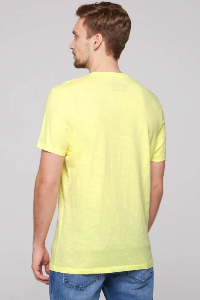 Herren CAMP DAVID & SOCCX T-Shirt mit V-Neck und Print Artwork | S