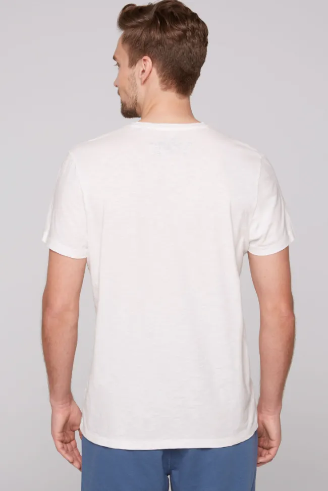 Herren CAMP DAVID & SOCCX T-Shirt mit V-Neck und Print Artwork | XXL