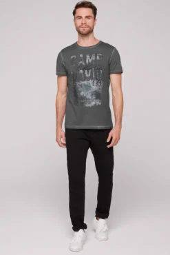Herren CAMP DAVID & SOCCX T-Shirt Oil Dyed mit Photoprint