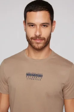 Herren CAMP DAVID & SOCCX T-Shirt Rundhals mit Logo Print