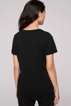 Damen CAMP DAVID & SOCCX T-Shirt Rundhals mit Wording Print
