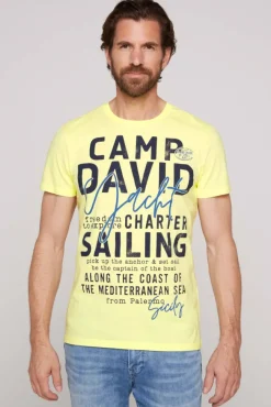 Herren CAMP DAVID & SOCCX T-Shirt Rundhals mit Yacht Print | S