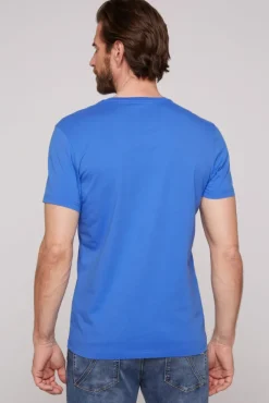 Herren CAMP DAVID & SOCCX T-Shirt Rundhals mit Yacht Print deep sky | S