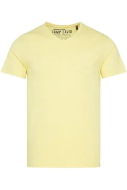 Herren CAMP DAVID & SOCCX T-Shirt V-Neck mit Brusttasche