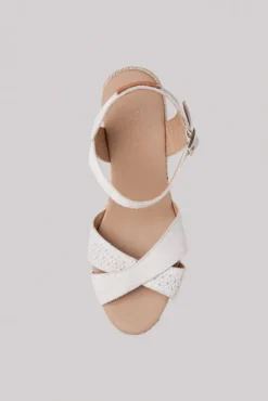 Damen CAMP DAVID & SOCCX Veloursleder-Espadrille mit Keilabsatz