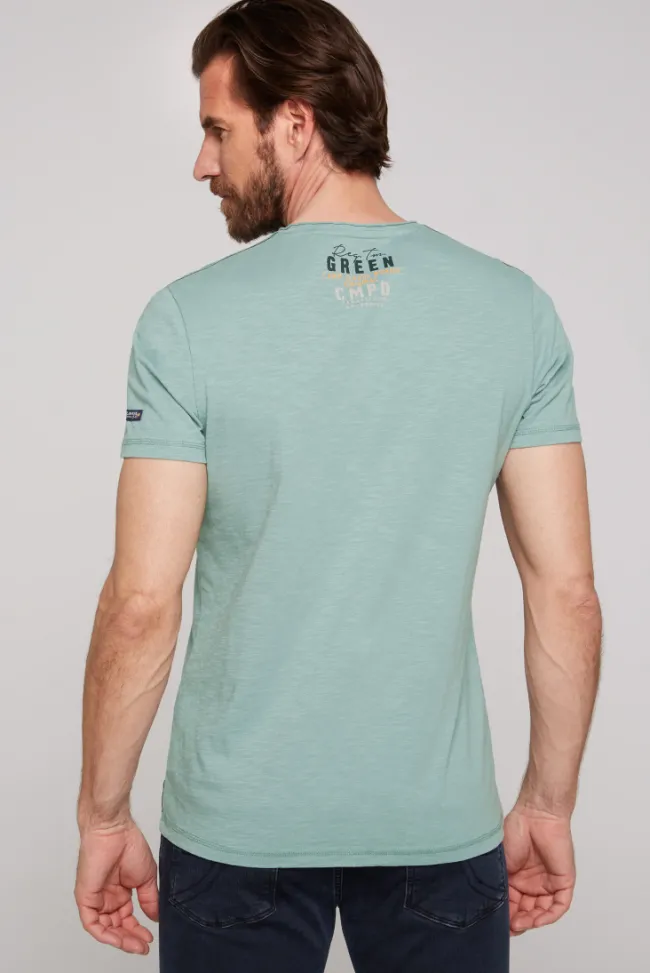 Herren CAMP DAVID & SOCCX V-Shirt mit Flockprint