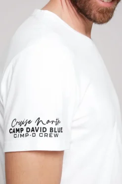 Herren CAMP DAVID & SOCCX V-Shirt mit kleinen Rubber Prints