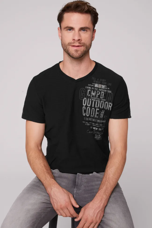 Herren CAMP DAVID & SOCCX V-Shirt mit Rubber Artworks