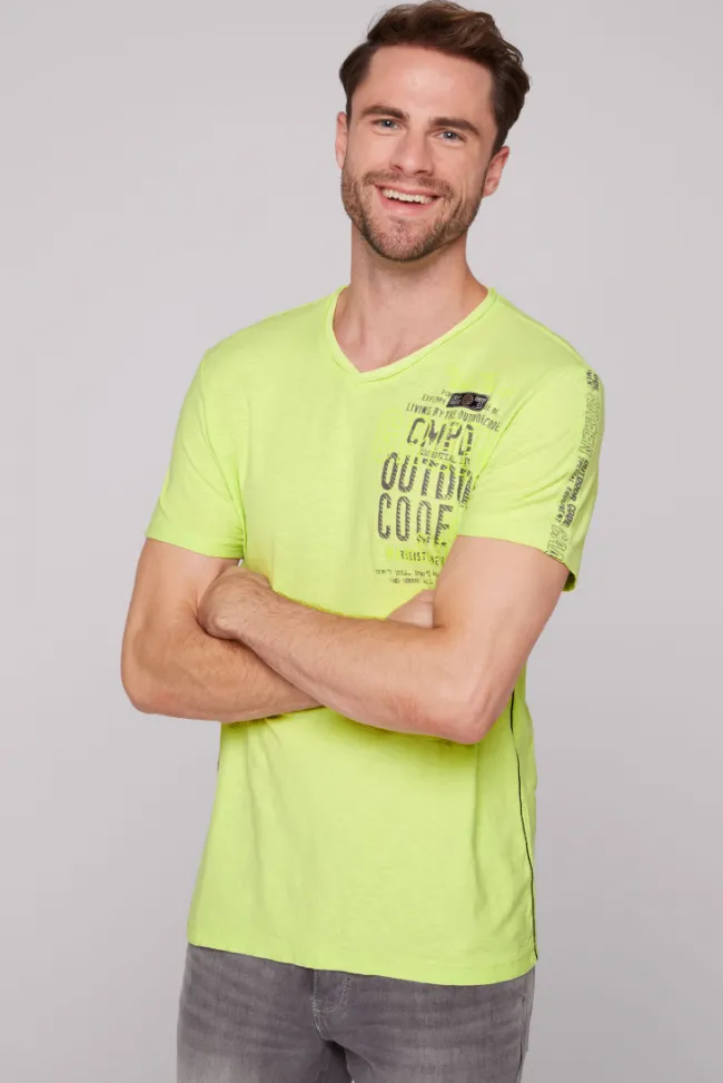 Herren CAMP DAVID & SOCCX V-Shirt mit Rubber Artworks poison ivy