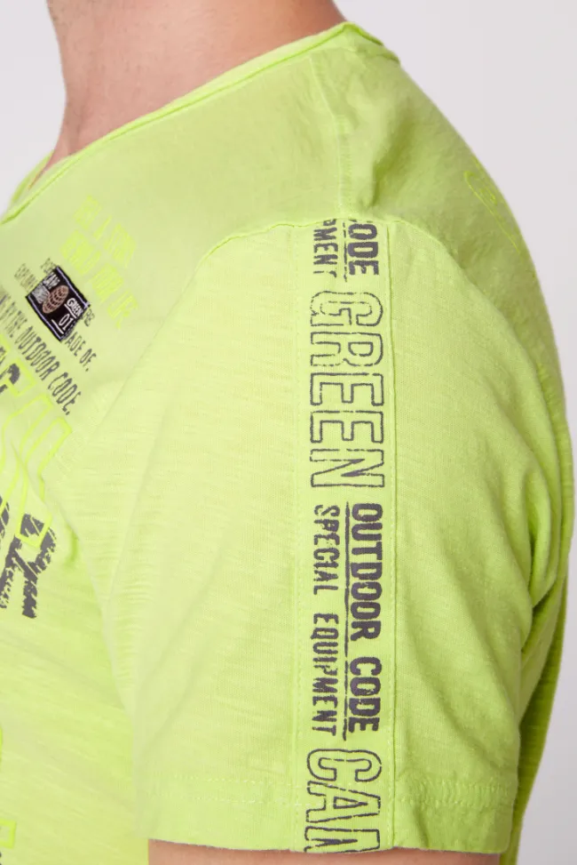 Herren CAMP DAVID & SOCCX V-Shirt mit Rubber Artworks poison ivy