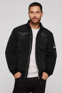Herren CAMP DAVID & SOCCX Wattierter Fliegerblouson mit Patches