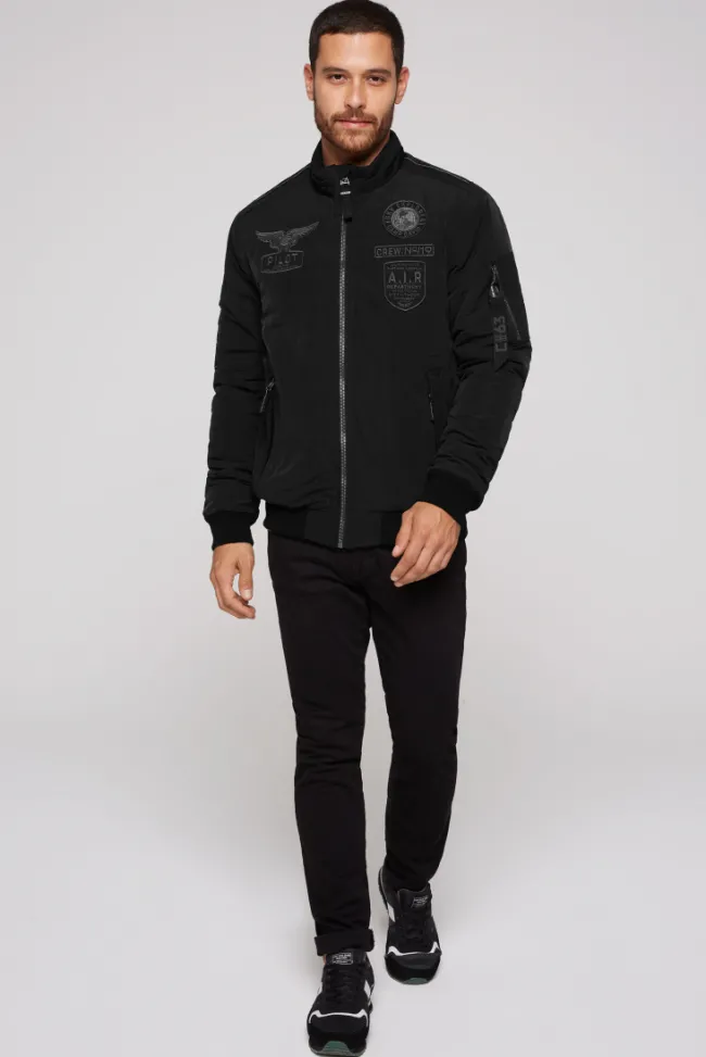 Herren CAMP DAVID & SOCCX Wattierter Fliegerblouson mit Patches