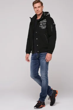 Herren CAMP DAVID & SOCCX Winterblouson mit abtrennbarer Kapuze und Artworks