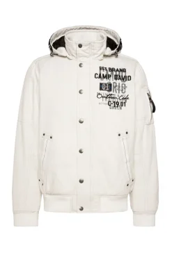 Herren CAMP DAVID & SOCCX Winterblouson mit abtrennbarer Kapuze und Artworks