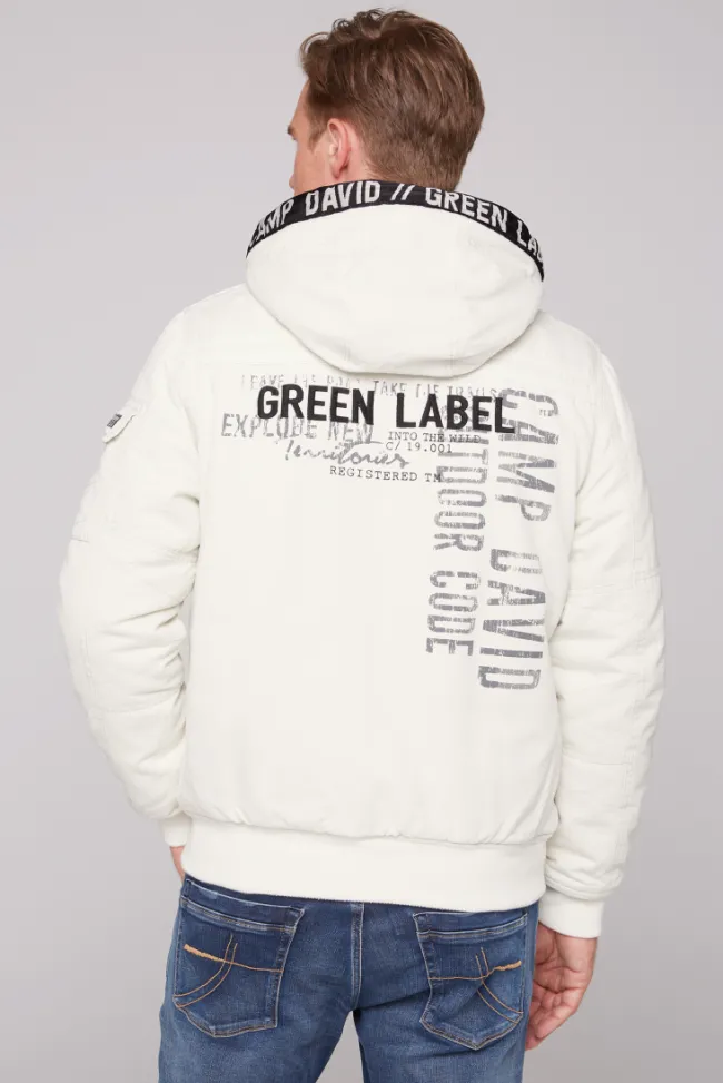 Herren CAMP DAVID & SOCCX Winterblouson mit abtrennbarer Kapuze und Artworks