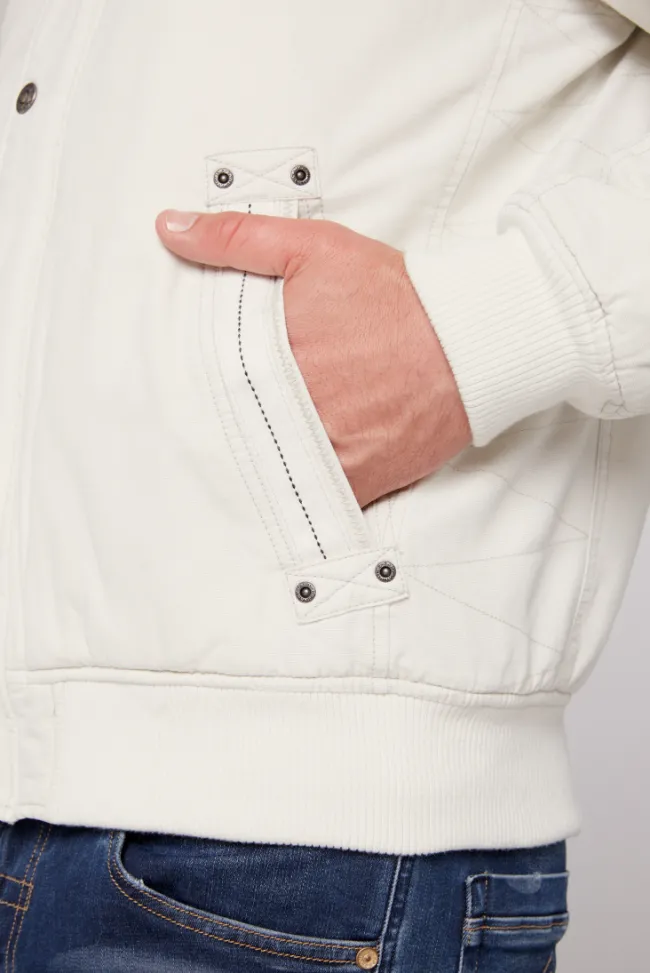 Herren CAMP DAVID & SOCCX Winterblouson mit abtrennbarer Kapuze und Artworks