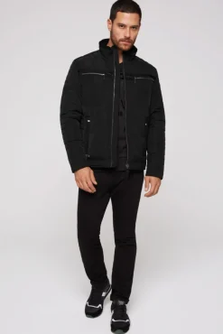 Herren CAMP DAVID & SOCCX Winterjacke im Biker-Design