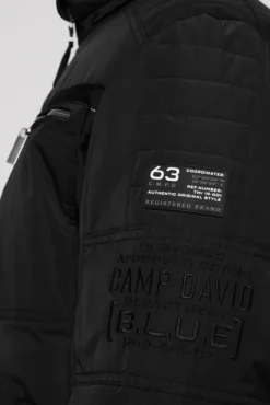 Herren CAMP DAVID & SOCCX Winterjacke im Biker-Design